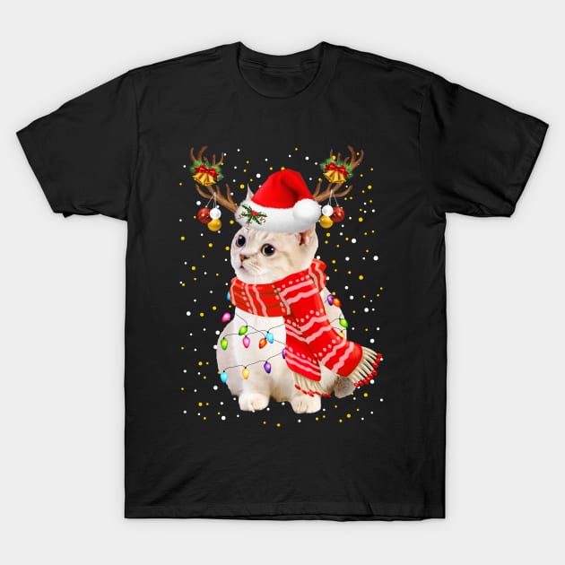 Munchkin Cat Christmas T-Shirt by Bushf